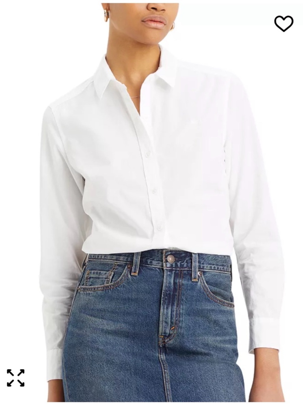 Levi's Classic White Button-Down Shirt